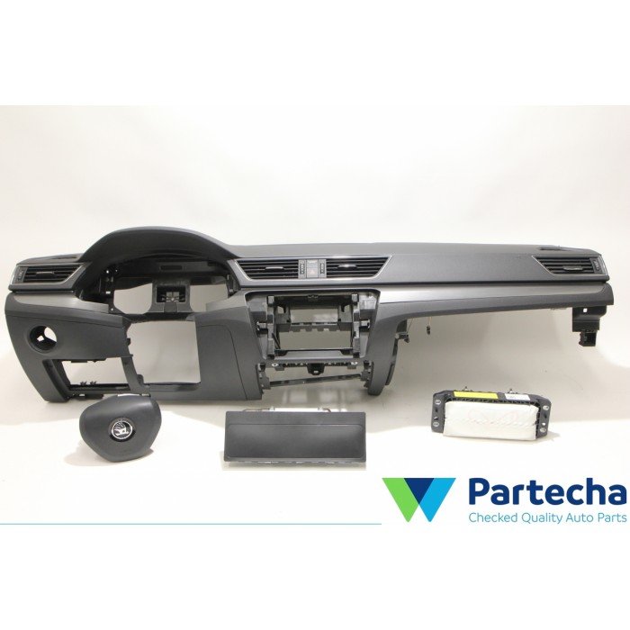 SKODA SUPERB III (3V3) Dashboard, driver, passenger, knee airbag set (3V1880841E)